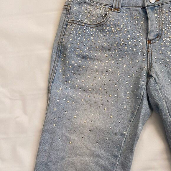 Cache Capri Studded Cropped Jeans Size 4 - Picture 3 of 7